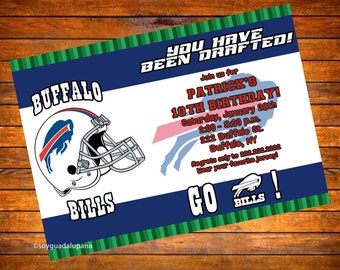 Buffalo Bills Football Personalized Invitation - Digital Download