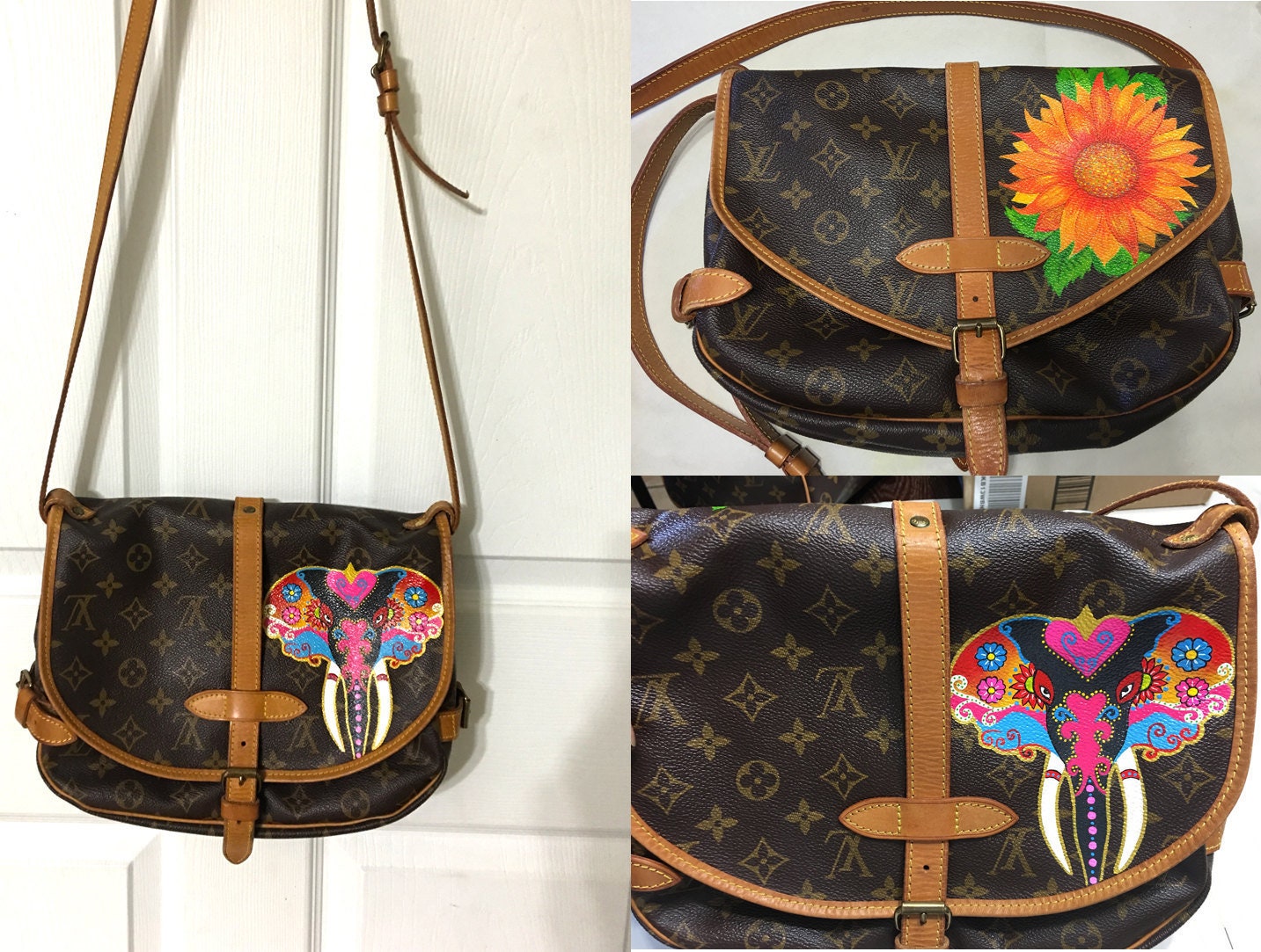 Louis Vuitton Hand Painted Epi Speedy Bag For Sale at 1stDibs