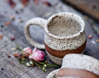 Rustic White Coffee Mug