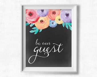 Be our guest print | Etsy