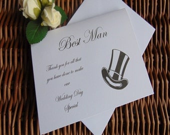 Thank you for being my best man card, best man card, wedding day, weddings, Thank You Card, Wedding Thank You Card, from the groom
