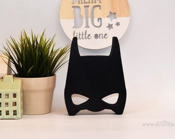 batman decor | batman room decor| wooden batman | boy room decor | Batman Mask | batman theme room | batman art