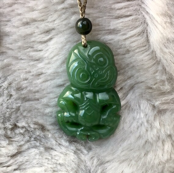 Canadian Nephrite Jade Tiki Pendant 2 Sizes Jade Necklace