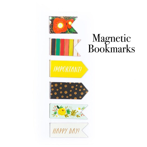 Magnetic Bookmarks, Planner Bookmark, Planner Accessories, Page Clip, Planner Clips, Page Marker, Magnetic Clips, Bookmark Clip, Planner Il_570xn
