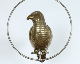 Sergio Bustamante Copper Parrot Sculpture