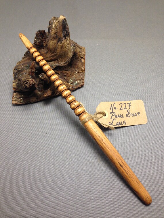 Wood Magic Wand No. 227 Pearl Shay Larch Wizard by GrayMagic