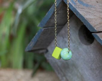 Polymer Clay, Bracelet, Turquoise, 7 inch, ClaySong