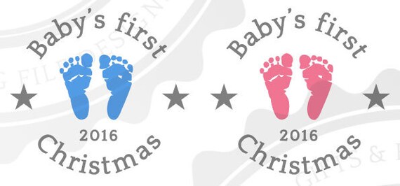 Download Baby's first Christmas 2016 svg cutting file svg cut