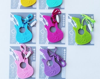 1 toy for teething guitar with cord