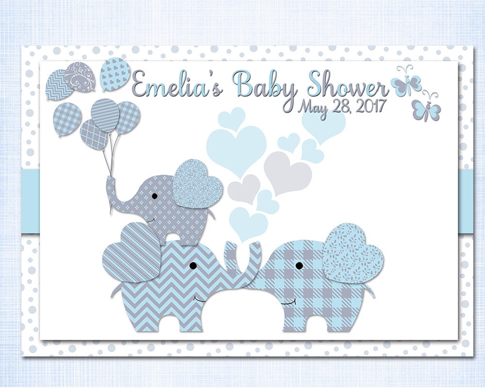 Baby shower Elephant placemats personalized placemats with