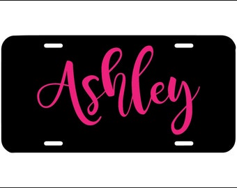 Personalized license plate, front car license plate, monogram, name car tag, cute girly car accessory, teen car vanity plate, custom tag
