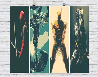 Marvel greats A3 fine art print ideal for framing