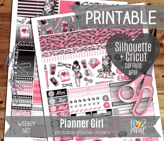 Planner Girl Printable Planner Stickers Erin Condren Planner