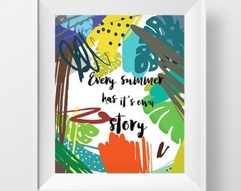 summer wall art wall art printablesummer quotes poster downloaddigital download art - Home Decor Wall Hangings summer wall art wall art printablesummer quotes poster downloaddigital download art - Home Decor Wall Hangings