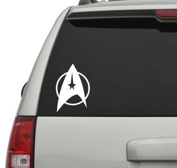 Star Trek Decal Vinyl Sticker, Starfleet decal, Trekkie, Decal for Vehicle, Laptop, Tablet