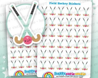36 Cute Hockey/Field Hockey/Sport Planner Stickers, Filofax, Erin Condren, Happy Planner, Kawaii, Cute Sticker, UK