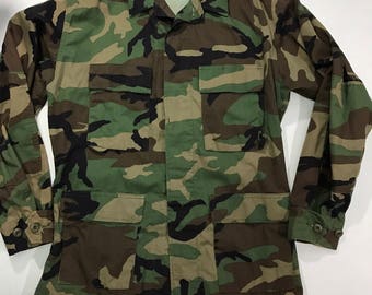 Vintage Military Camoflauge Jacket Camo jacket BDU Fatigue