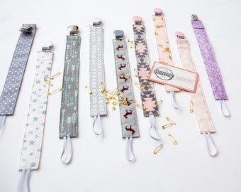Pacifier clips - multi color