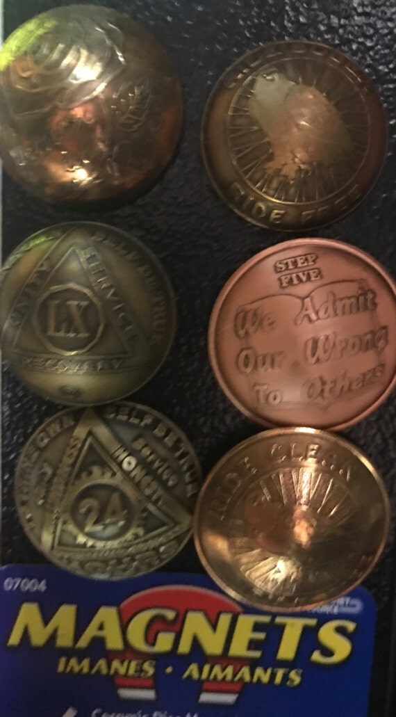3D Sobriety Magnets