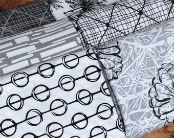 Black and Whites Hand Maker fabrics - Natalie Barnes for Windham Fabrics