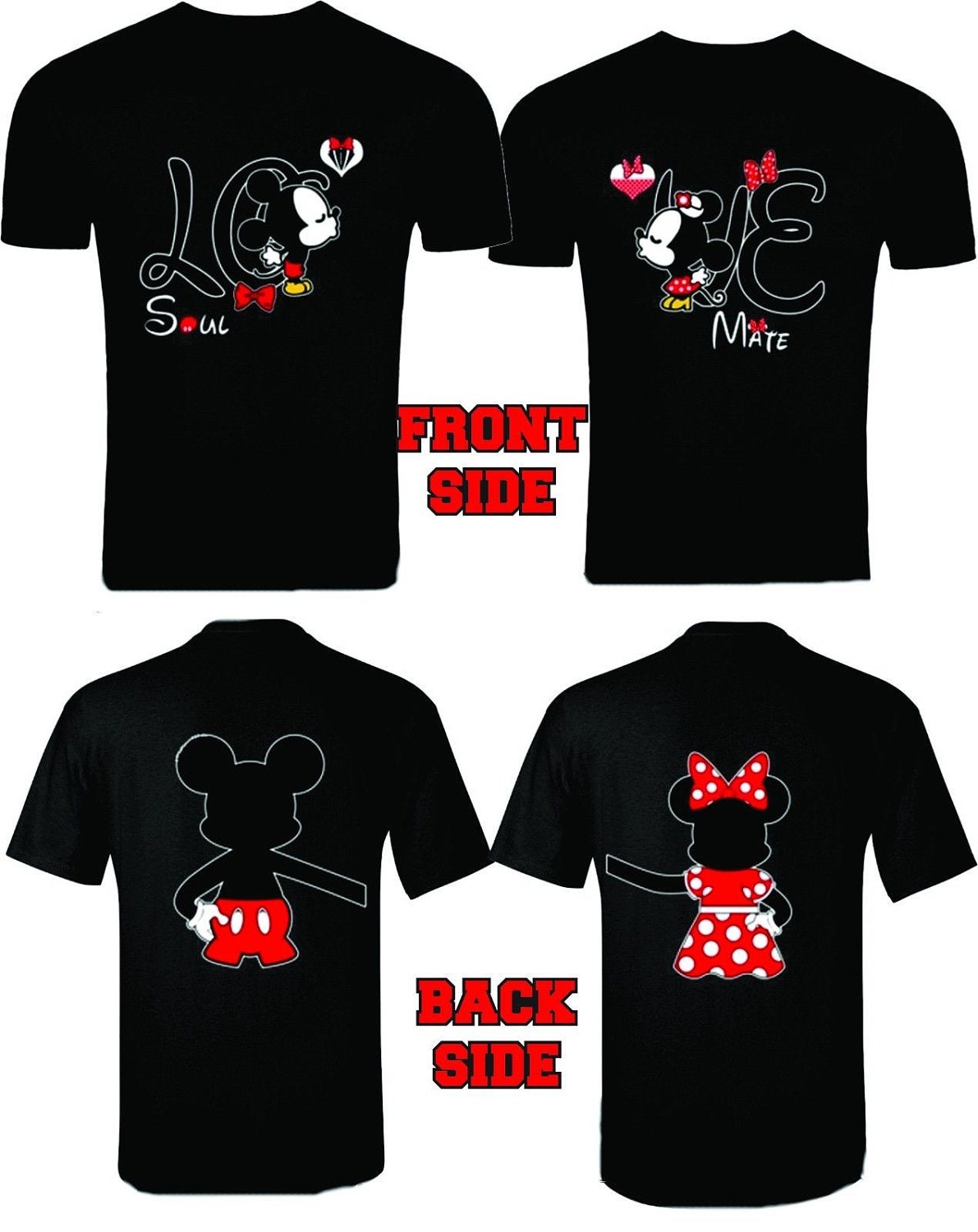 minnie and mickey couple t shirts