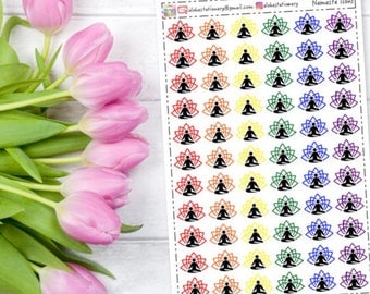 Namaste Yoga Enlightening Planner Stickers