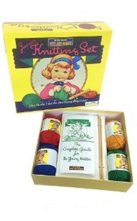 Childrens Knitting Set Kids Learn To Knit Kit Childs