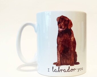 Chocolate labrador | Etsy