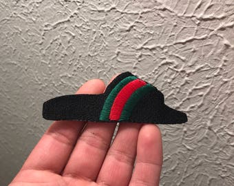 Gucci Flip Flops Embroidered Patch