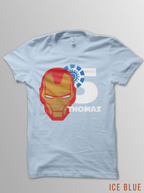 Iron Man Birthday Shirt kids Iron Man theme by ConchBlossom