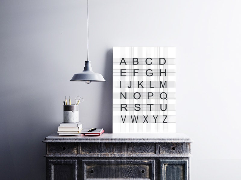 Abc Print Alphabet Print Alphabet Art Printable by VividPictures