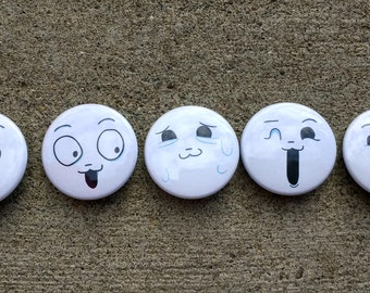 Undertale Temmie Faces Buttons