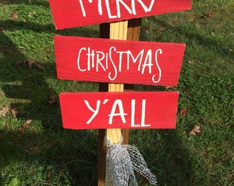 Christmas yard sign | Etsy