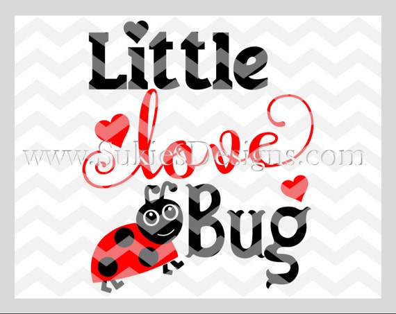 Download Little Love Bug SVG DXF PNG Files for Cricut and Silhouette