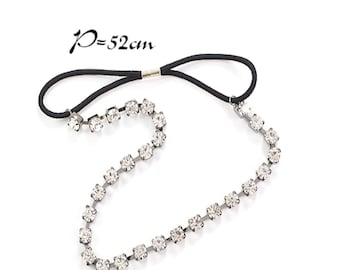 Crystal stone Elastic Hair Rubber band And Hair bands women's hair bands wedding hair bands