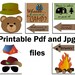 Camping Party Photo Booth Props: PRINTABLE CAMPING