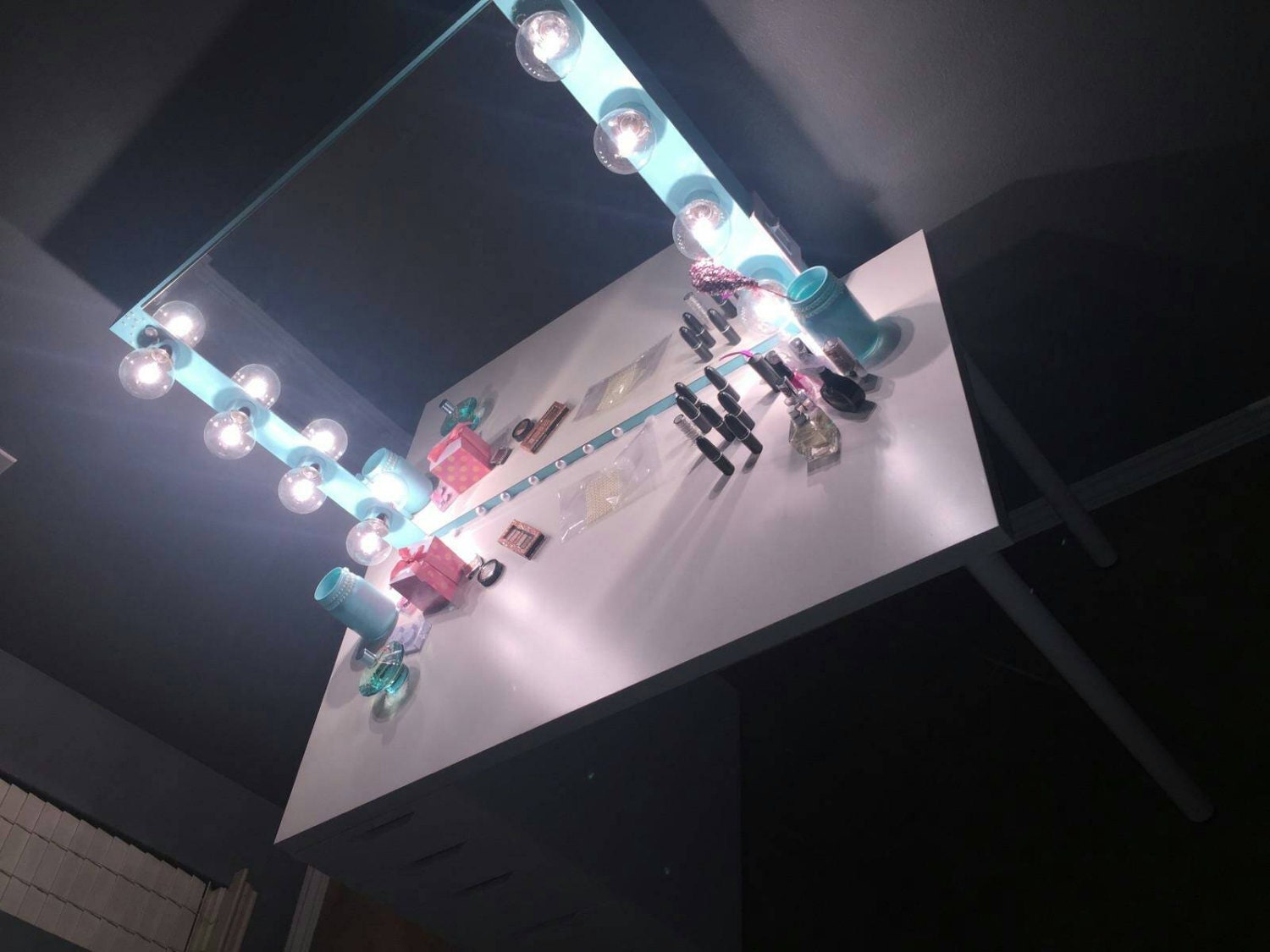 Vanity mirror with Hollywood lighting. BULBS NOT by Charmvanities