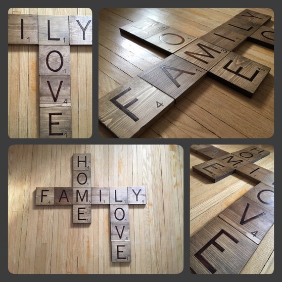 Custom Large Scrabble Wall Art Price Per Tile