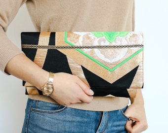 Japanese Kimono Obi Clutch | Obi Bag | Kimono Bag | Japanese Clutch | Japanese bag | Obi |