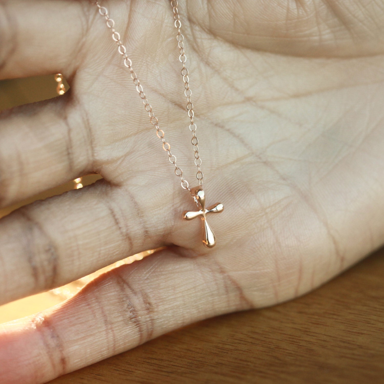 Cross Necklace Cross Necklace Women Rose Gold Cross Cross