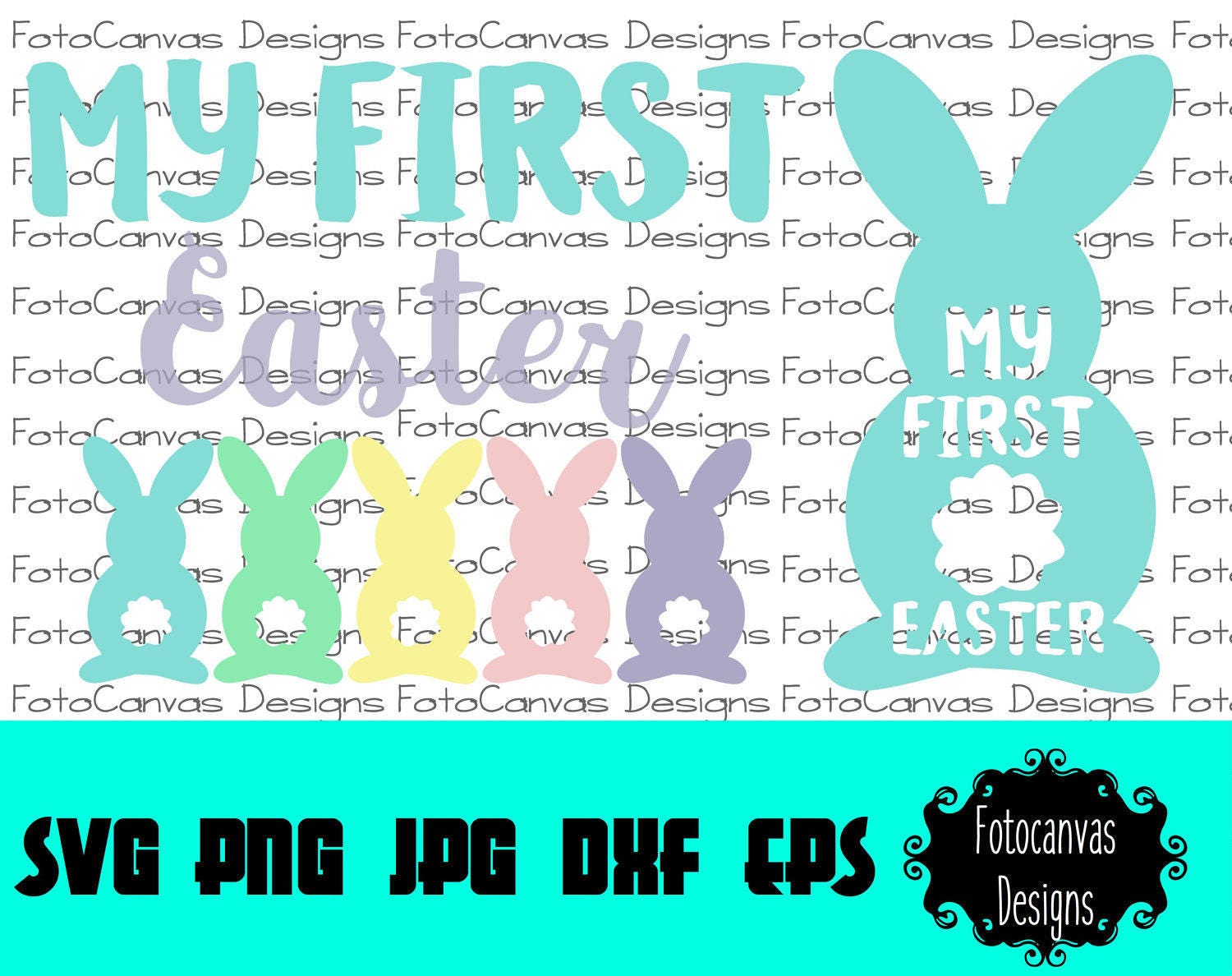 Download SALE My First Easter SVG Bunny Tail First Easter Clip Art