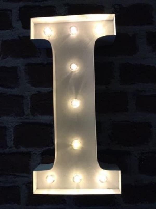 Circus letters lights