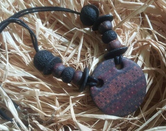 Handmade necklace, polymer clay jewelry, gift for her,beaded necklace, pendants necklace, polymer clay jewelry,elegant jewelry,fimo necklace
