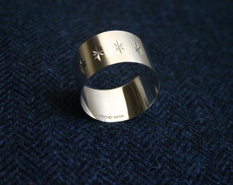 SILVER NAPKIN RING, Hallmarked Silver, Brightcut Silver