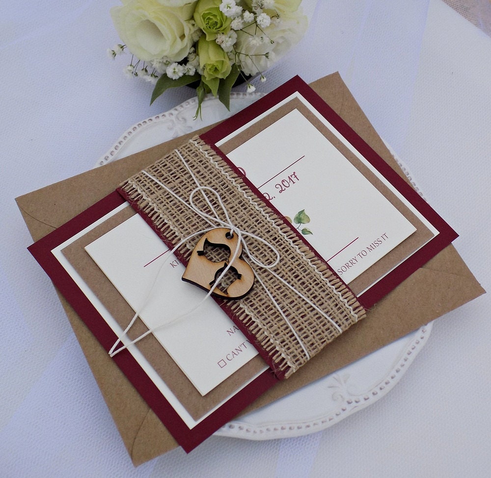 Invitation Marsala Green Rustic Wedding Gallery Photo Invitation Marsala Green Rustic Wedding Gallery Photo