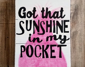 Sunshine in my pocket shirt SEAFOAM design color trolls