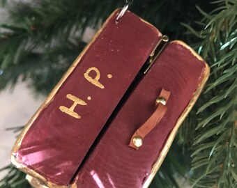 School Trunk Inspired Harry Potter Christmas Ornament