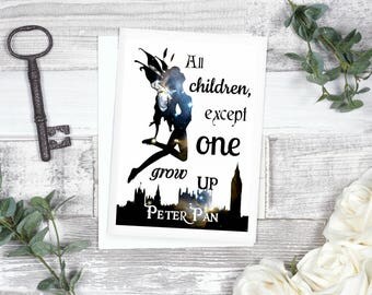Peter Pan Card J.M Barrie, Literary Gift, Book Gift, Neverland, Book Lover