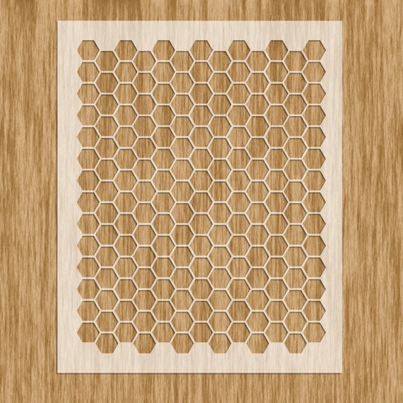 P0100 Honeycomb/Hexagon Small Pattern Stencil