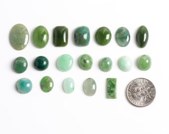19 Unique Loose Jade Pieces, 66cttw total, VJ #472